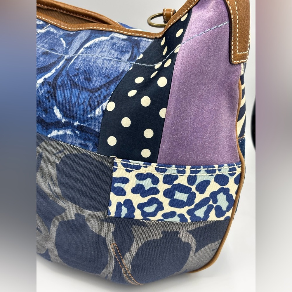 Coach 💙2007 Limited Ed Series Coach XL Ergo Denim Patchwork - Picture 8 of 16